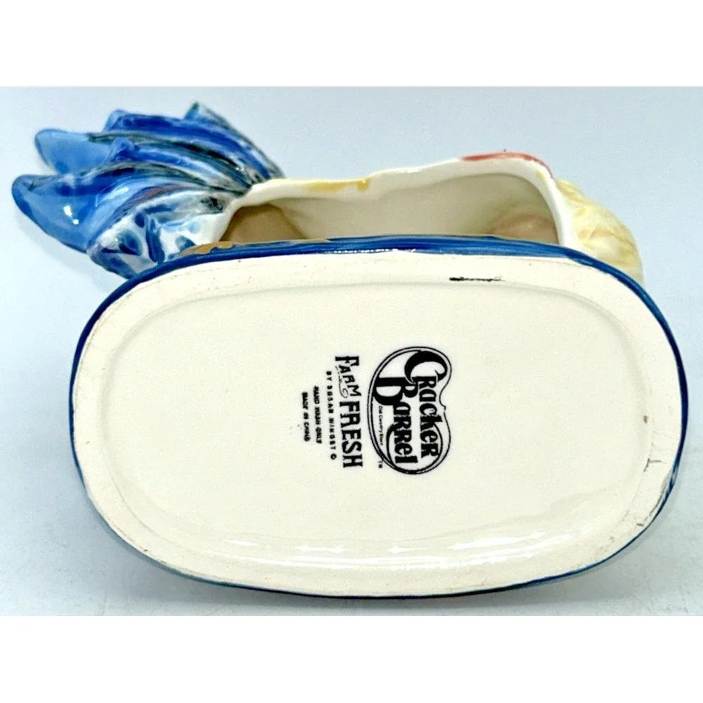 Cracker Barrel Ceramic Rooster Sponge Small Bar of Soap Holder‎ Kitchen